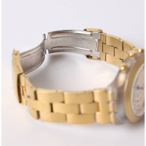 SWATCH Vintage Irony Diaphane Y2K Gold Chronograph Watch main image 5